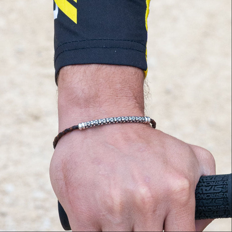 Bracciale Trail in Cuoio